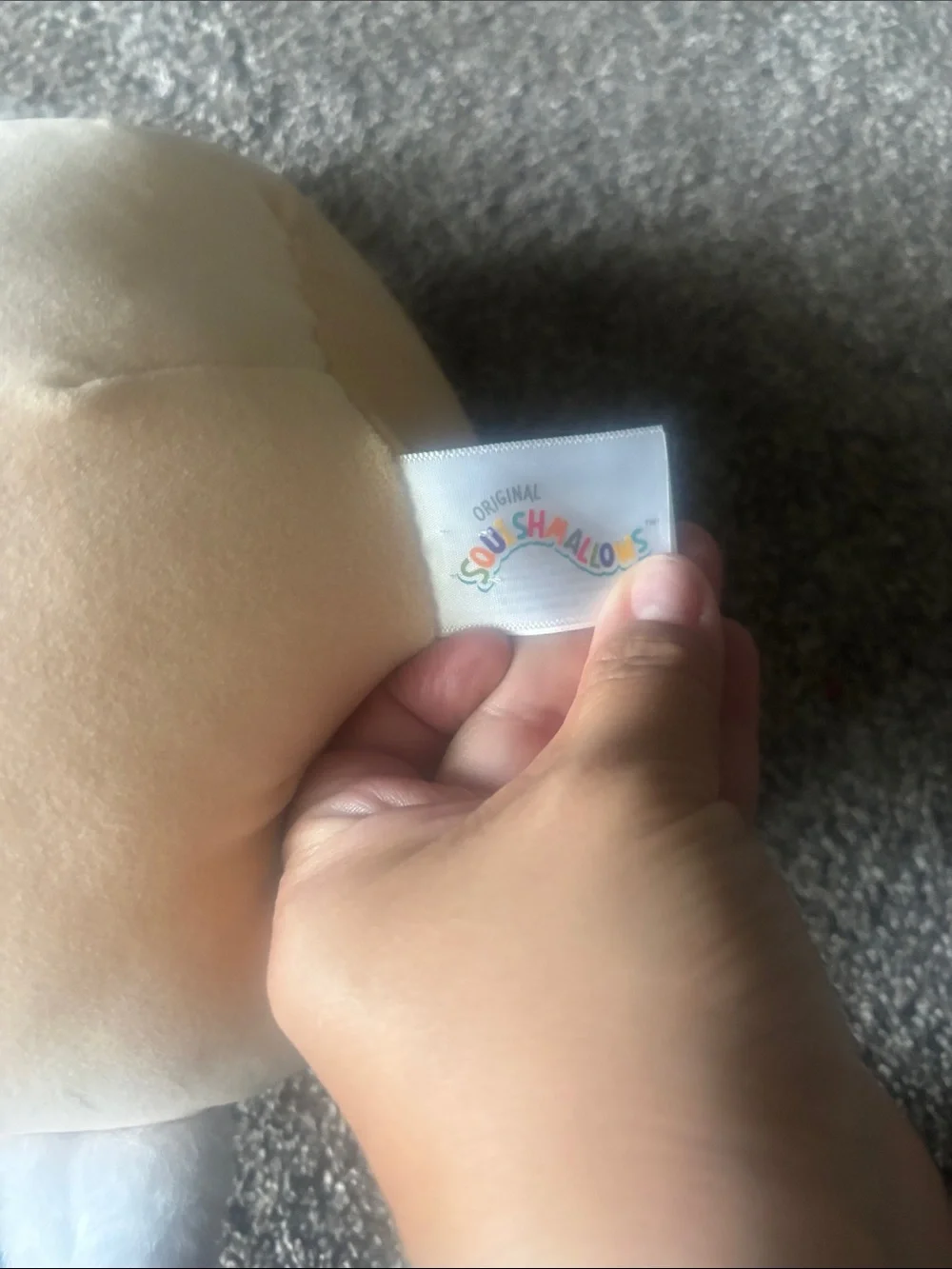 Plush Chick Small Pets Cushion - Cream and White